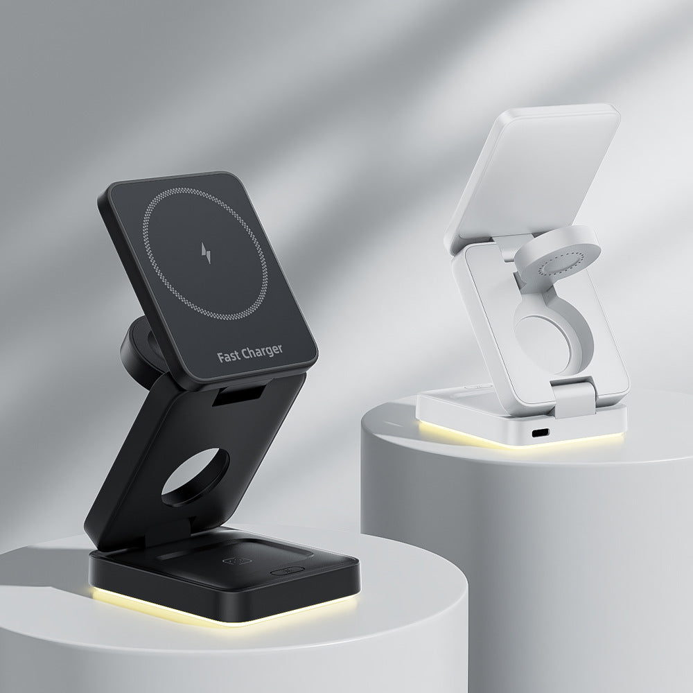 3 in 1 Wireless Charger Folding Magnetic