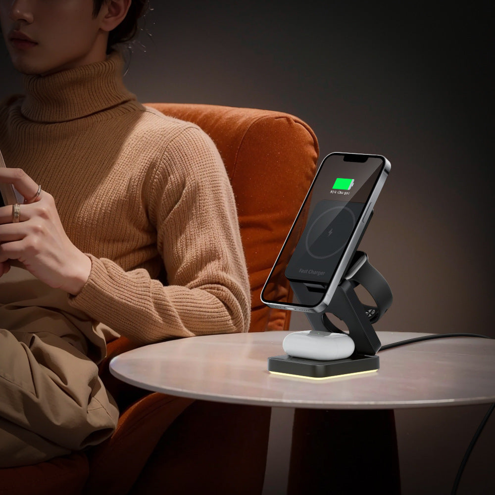 3 in 1 Wireless Charger Folding Magnetic