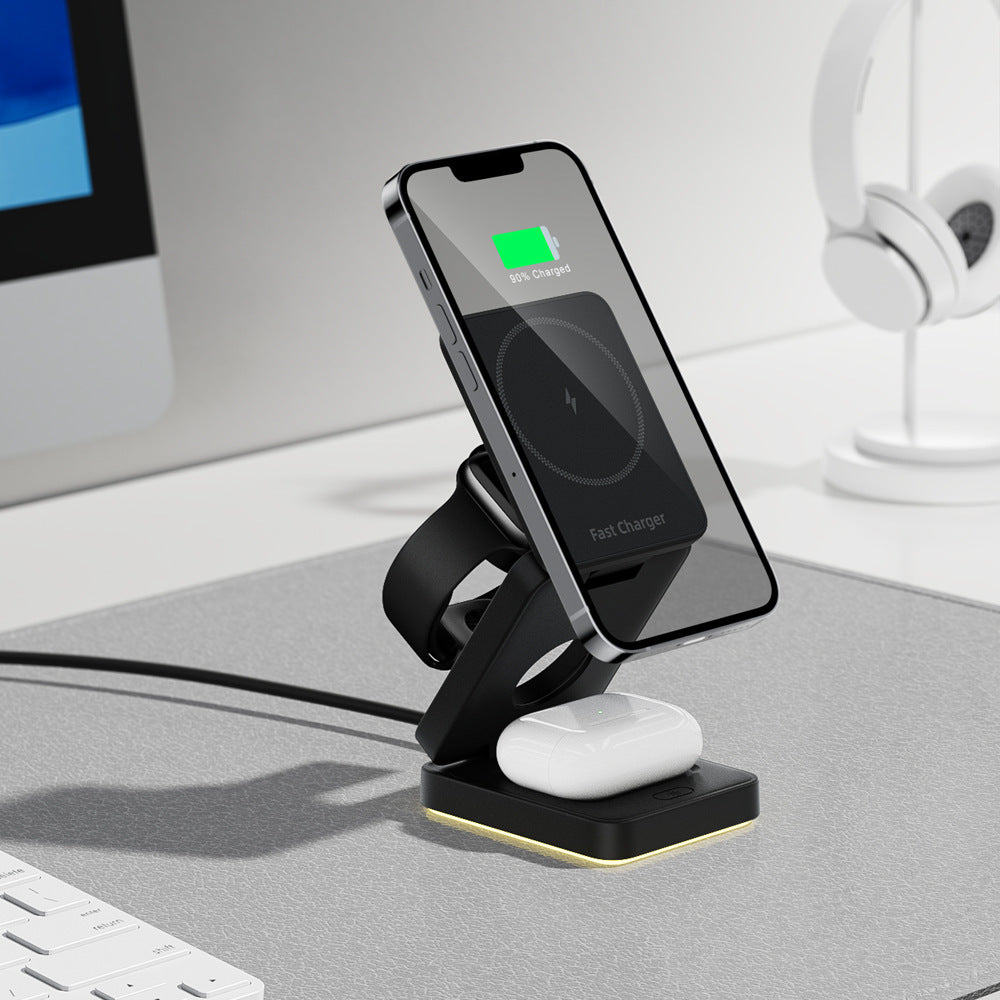 3 in 1 Wireless Charger Folding Magnetic