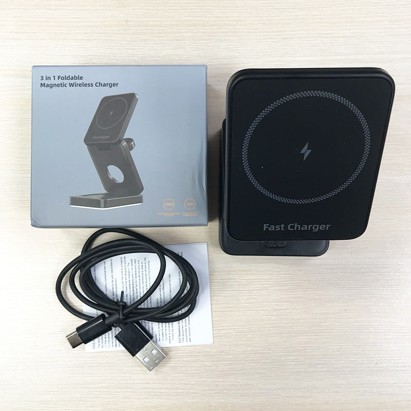 3 in 1 Wireless Charger Folding Magnetic