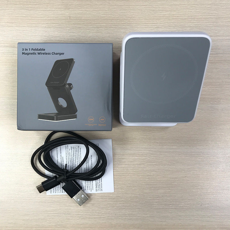 3 in 1 Wireless Charger Folding Magnetic